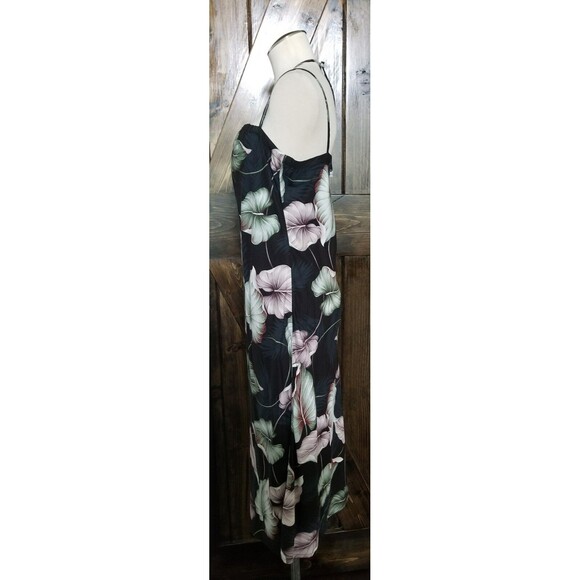 LOCAL DESIGN Tropical Hawaiian Rayon Palm Beach Sun Dress Womens Size Small - Picture 4 of 7